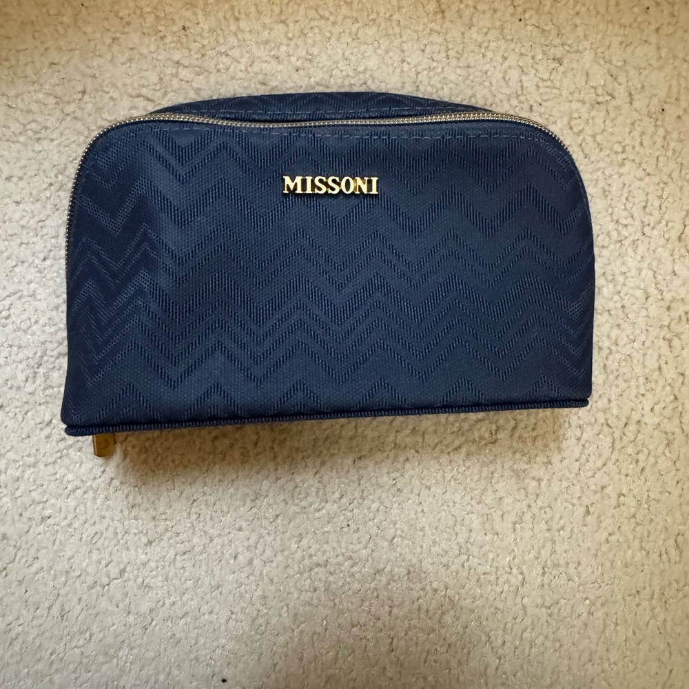 Missoni Chevron Navy Toiletry Bag